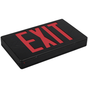 Señal de salida roja y verde con carcasa negra Luz de salida de emergencia LED con respaldo de batería Señales de salida de CA 120/277V enumeradas en UL - Product Image 5