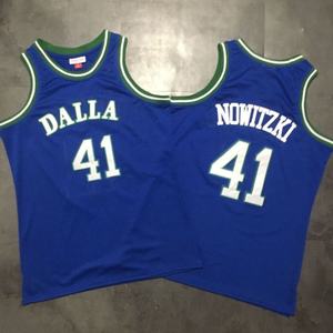 ホットセール夏の通気性メッシュクイックドライバスケットボールトレーニングジャージNo.41 Nowitzkiプリントバスケットボールジャージー卸売 - Product Image 1