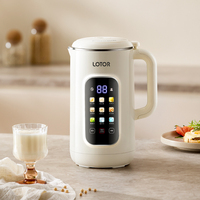 Nouveauté : Mixeur multifonctionnel 1,2 L avec moteur allemand sans balais, pour jus, lait de soja et lait de noix, facile à nettoyer, usage domestique