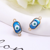 Pendentif minimaliste œil de démon en alliage et résine, pour coque de téléphone, collier DIY, accessoire, emballage, décoration, vente en gros