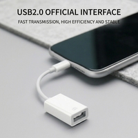 Adaptateur USB2.0 Type C vers USB-A avec prise en charge OTG pour téléphones portables, 100% compatible OEM, transfert de données facile