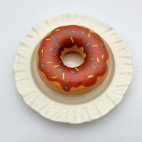 Donut PU Langsam Rückfederndes Squishy-Spielzeug Simuliertes Lebensmittel-Kuchen Stressabbau-Fidget-Ornament Großhandel