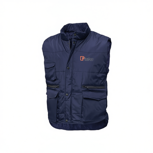 Chaleco Multibolsillos Ttake para Invierno, Ropa de Trabajo, Azul, Talla S - Product Image 2