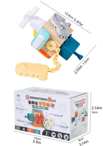 ของเล่นไม้เด็กแบบใหม่ มอนเตสซอรี่ ของเล่นเสริมพัฒนาการเด็กเล็ก บล็อกไม้เอนกประสงค์สำหรับเด็ก บอร์ดกิจกรรมเสริมประสาทสัมผัส ของเล่นพกพาสำหรับเดินทาง - Product Image 5