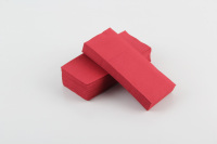 Serviettes en papier Airlaid 1 pli en pâte de bois vierge, rouge élégant, jetables, 8 plis, avec pochette pour couverts, pour mariage, logo personnalisé