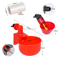 Ferme d'élevage PVC matériel 3 voies Joint 20mm T forme connecteur de tuyau d'eau volaille bol d'eau T connecteur