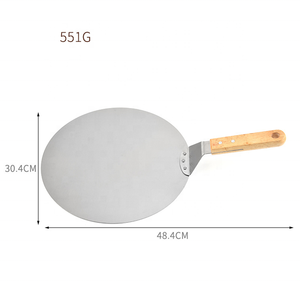 <span class=keywords><strong>Pelle</strong></span> à <span class=keywords><strong>pizza</strong></span> en acier inoxydable, manche en <span class=keywords><strong>bois</strong></span>, Offre Spéciale, 12 pouces - Product Image 5