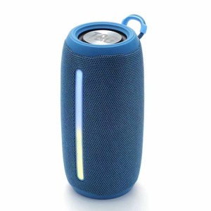 Portable <b>Speaker</b> Wireless Stereo Mini <b>Speaker</b> <b>with</b> RGB <b>Light</b> Fabric Mesh Body Carry Handle for Outdoor Use - Product Image 1