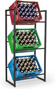 Caja triple de servicio pesado Soporte de bebidas independiente de un solo lado para embalaje de pedidos por correo eficiente Estante de supermercado - Product Image 5