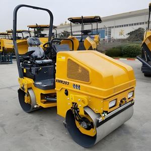 Compactador de peso ligero oficial de China Rodillo de carretera de tambor doble hidráulico completo 2Ton XMR203 - Product Image 2