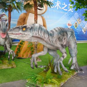 Sculpture Animatronique de Velociraptor Grandeur Nature en Métal Étanche à Thème Dinosaure pour Parcs, Centres Commerciaux et Aéroports - Product Image 5