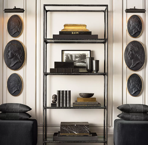 Muebles <span class=keywords><strong>de</strong></span> sala <span class=keywords><strong>de</strong></span> estar <span class=keywords><strong>de</strong></span> aspecto rústico rico <span class=keywords><strong>de</strong></span> lujo para interiores con Estantes <span class=keywords><strong>de</strong></span> metal forjados a mano - Product Image 3