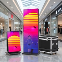 Schermo LED P1.86 per Poster, Display a Colori per Interni, Pannello Pubblicitario Video 640x1920mm, da Pavimento