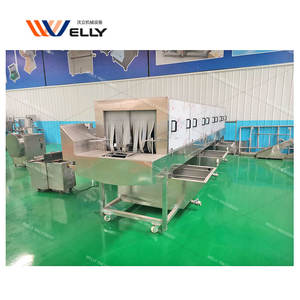 Cesta de pescado industrial para frutas y aves de corral, bandeja de pulverización rotativa, bandeja de panadería, paleta de plástico, lavado, rotación, cajas, máquina de limpieza - Product Image 5