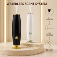 Diffuseur sans eau 50 ml, portable, type C, diffuseur d'air parfumé, grande couverture, machine aromatique pour chambre à coucher, bureau