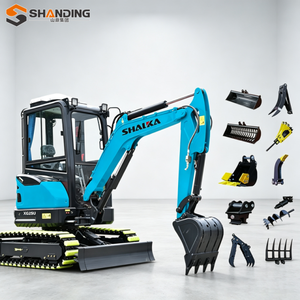 Excavadora hidráulica de cadenas a precio de fábrica, excavadora doméstica de 2.5 y 3 toneladas, excavadora agrícola china, mini excavadora de jardín - Product Image 4