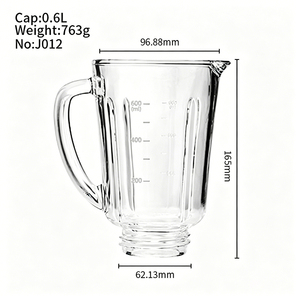 Frascos <span class=keywords><strong>de</strong></span> <span class=keywords><strong>Vidrio</strong></span> para <span class=keywords><strong>Licuadora</strong></span> <span class=keywords><strong>KitchenAid</strong></span> <span class=keywords><strong>de</strong></span> 600 ml, Mini Jarra <span class=keywords><strong>de</strong></span> <span class=keywords><strong>Vidrio</strong></span> Transparente para <span class=keywords><strong>Licuadora</strong></span> - Product Image 2