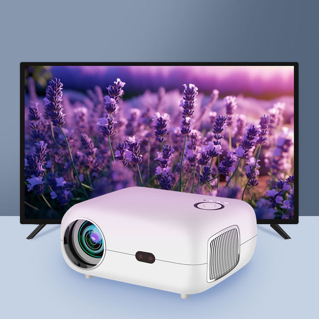 Portable 1080P LCD Projector with LED Lamp New Android Version Support 4K HD Projector