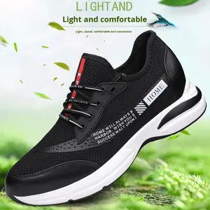 Baskets pour hommes chaussures d'ascenseur hauteur respirante augmentant la hauteur intérieure <span class=keywords><strong>Invisible</strong></span> 6/8CM chaussures plus hautes chaussures de sport confortables - Product Image 4