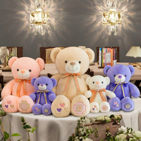 Boneka Beruang Teddy Raksasa Custom, Hewan Boneka Lembut untuk Dekorasi Rumah, Teman Anak, Hadiah Hari Valentine, Natal, Paskah, Peluche