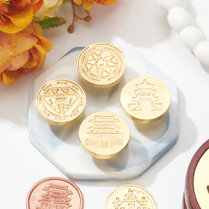Vente en gros de timbres créatifs en <span class=keywords><strong>cire</strong></span> rose <span class=keywords><strong>gaufrée</strong></span> 3D personnalisés pour carte d'anniversaire, décoration et cadeaux - Product Image 1