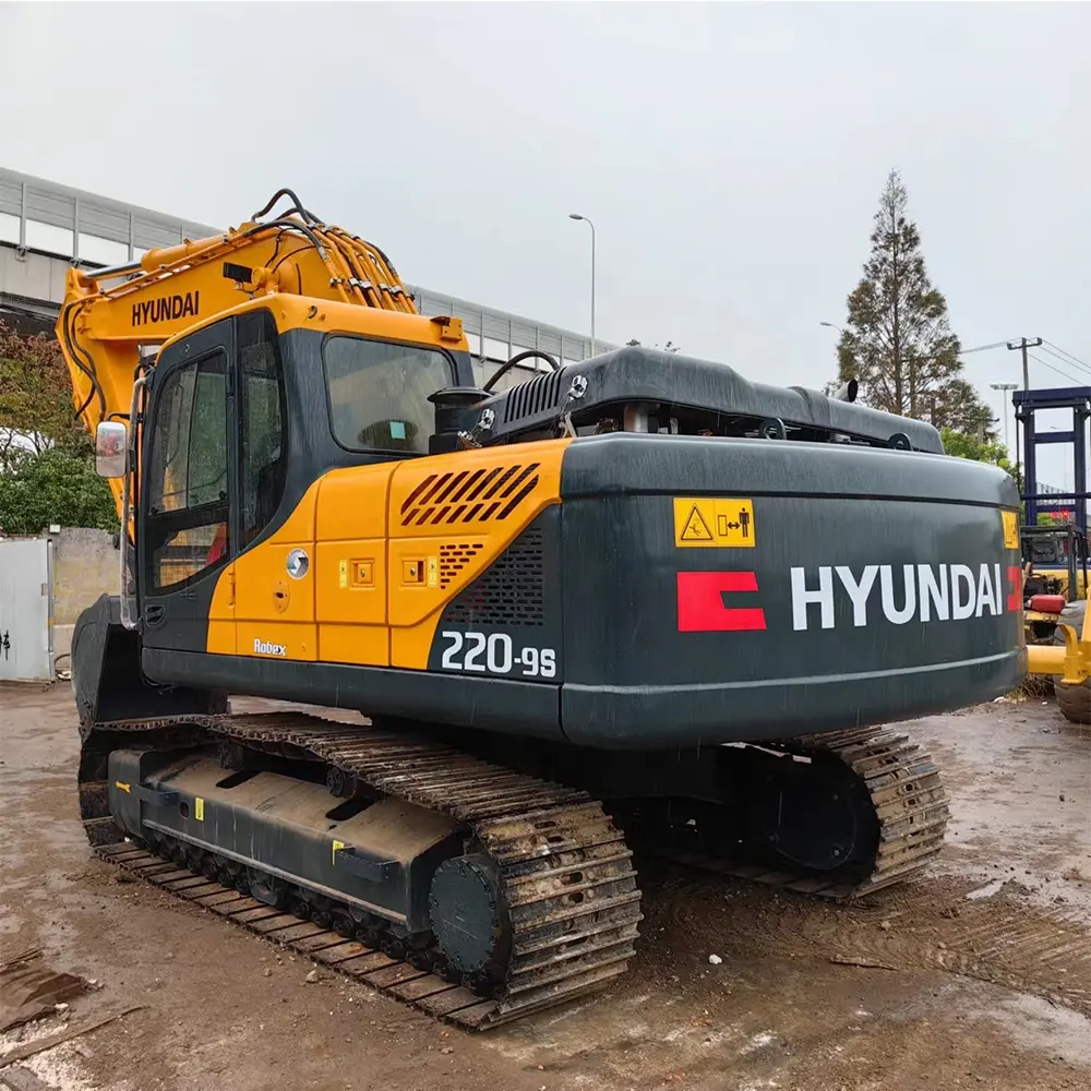 Excavadora de orugas hidráulica usada HYUNDAI, máquina excavadora usada resistente de marca de Corea del Sur usada de segunda mano de marca