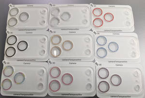 Lucente protezione per obiettivo della <span class=keywords><strong>fotocamera</strong></span> per <span class=keywords><strong>iPhone</strong></span> 17 Pro Max 16 Pro 15 Plus Bubble Free scintillante colorato Glitter trasparente <span class=keywords><strong>Cover</strong></span> posteriore della <span class=keywords><strong>fotocamera</strong></span> - Product Image 2