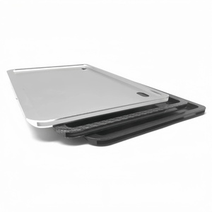 Motorcycle Accessories Universal Double-Layer Motorcycle License Plate Frame, Aluminum Alloy with Carbon Fiber Texture - Product Image 2