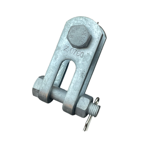 Connecteur à angle droit en Z pour ligne de distribution 10 kV, en acier galvanisé à chaud, pour assemblage de chaîne d'isolateurs - Product Image 2