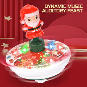 Groothandel Kerst Spinnen Top Speelgoed Speed Twirl Top Met Licht En Muziek Rotatie Speelgoed Voor Kinderen Kerstfeest Geschenken <span class=keywords><strong>Spiner</strong></span> - Product Image 2
