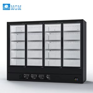 Réfrigérateur commercial à 4 portes <span class=keywords><strong>avec</strong></span> refroidissement par le <span class=keywords><strong>bas</strong></span>, économe <span class=keywords><strong>en</strong></span> énergie, pour supermarché, <span class=keywords><strong>avec</strong></span> étagères réglables - Product Image 1