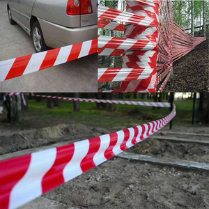 Ruban de signalisation rouge et blanc non adhésif de qualité supérieure, largeur 75 mm, longueur 100 m, fournisseur chinois, vente chaude - Product Image 6