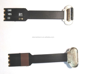 Flat Slim Thin Flex FPC Cable corto 3A Carga rápida 3,1 C Micro-USB para cámara Computadora FPV Alta visibilidad para motor de búsqueda - Product Image 3