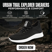 Chaussures de marche décontractées pour hommes, légères, antidérapantes, respirantes, à semelle épaisse, pour l'extérieur, printemps-été
