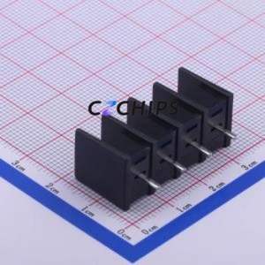 JL25C-76204B01 Barrier Terminal Block Through hole Component (THT),P=7.62mm Connector Two Sides 7.62mm 1x4P Straight Pin - Product Image 2