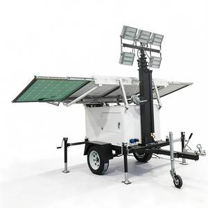 Torre di Illuminazione a Energia Solare con Quattro Pannelli Solari da 450W, Illuminazione 24 Ore - Product Image 6