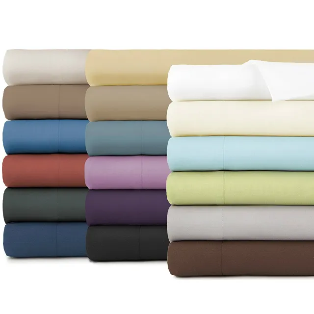 Hotel textile Luxury soft microfiber bedding sheet 1800 count deep pocket 4 piece hotel bed sheet set for hotel use