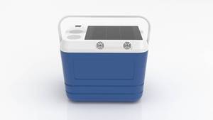 20L Modern Solar <strong>Powered</strong> Cooler Bag PE Material with Thermal Fishing Features Logo &amp; Letter Pattern Use for Cans Table <strong>Cool</strong> <strong>Box</strong> - Product Image 5