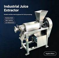Energiezuinige industriële schroefpersmachine met laag energieverbruik, SUS304 contactonderdelen voor fruitverwerkingsfabrieken