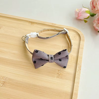 Collier pour chat à fleurs avec nœud papillon, accessoire réglable pour animaux de compagnie, pour un usage quotidien élégant