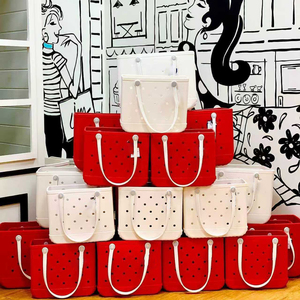 Bolsa de Playa de Goma Personalizada al por Mayor, con Estampado L, Resistente al Agua, de <span class=keywords><strong>EVA</strong></span> y Silicona, Bolsa de Playa Grande de Moda, Bolsa de Goma al por Mayor - Product Image 2