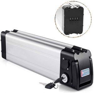 Batterie de vélo électrique Silver Fish Lifepo4 36V 48V 10Ah 20Ah 18650 LFP Lithium Iron Phosphate avec verrouillage par clé - Product Image 1
