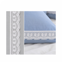 Dentelle florale festonnée de 1,9 cm en 100 % coton pour les bords de vêtements et les accessoires