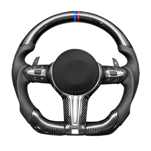 Volant de direction modifié en fibre de carbone de style sportif personnalisé pour X1 X3 X4 F10 F06 F91 F92 F93 F12 F13 F90 F02 ZC-M6-YD-T2 - Product Image 1