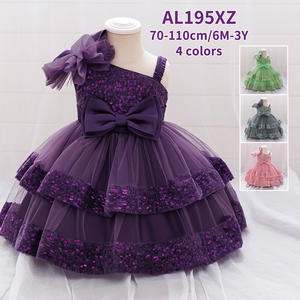 <span class=keywords><strong>Robe</strong></span> Princesse Courte à Paillettes et Épaules Dénudées pour Bébé Fille MQATZ, Style Soirée Enfant, Prix Compétitif, OEM ODM AL195XZ - Product Image 3