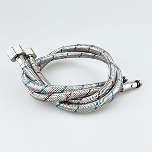 Tuyau d'arrivée d'eau tressé en acier inoxydable Bingtao à tête unique 60 cm pour robinet d'évier de cuisine - Product Image 4