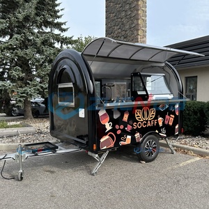 Chariots de restauration rapide populaires pour la rue et l'extérieur, camions de cuisine de qualité professionnelle avec cuisine complète - Product Image 5