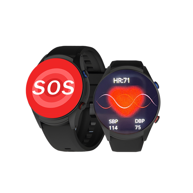 Elderly Smart Watch SOS Button Dementia Call Fall Detection ECG Thermometer Activity Tracker 4G Safety Healthy
