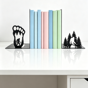 Bigfoot Decor Metal Bookends Sasquatch Gifts for Bigfoot Enthusiasts Decorative Bookends for Shelves Living Room Home Decor - Product Image 3