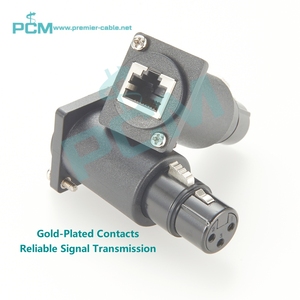 DMX Mặt Bích Núi Rj45 Nữ Ổ Cắm Để Xlr 3 Pin Nữ Bảng Điều Chỉnh Adapter Cho <span class=keywords><strong>Dmx512</strong></span> Điều Khiển Ethernet Chuyển Đổi Ánh Sáng Sân Khấu Mixer - Product Image 5